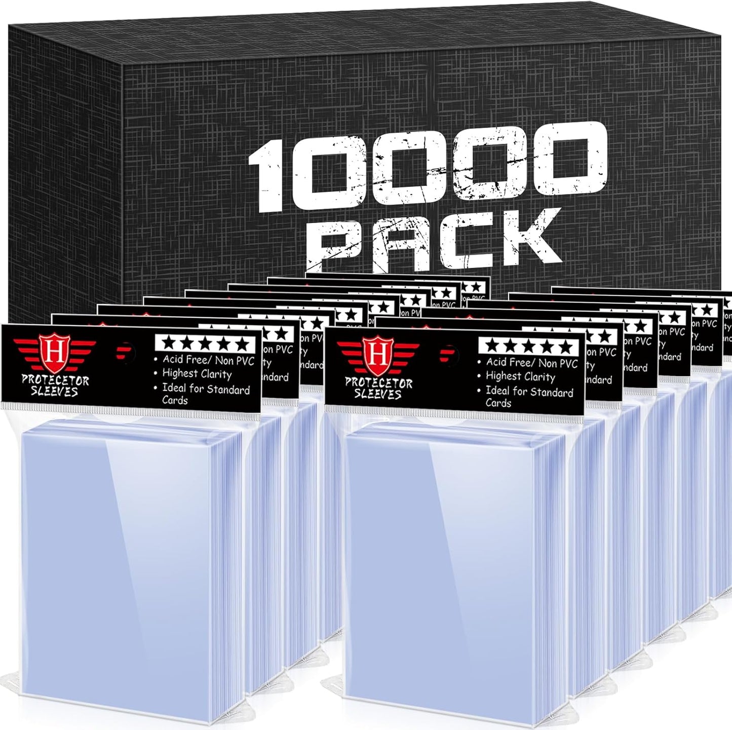 10000 PCS Card Sleeves for Trading Cards - Clear Protectors
