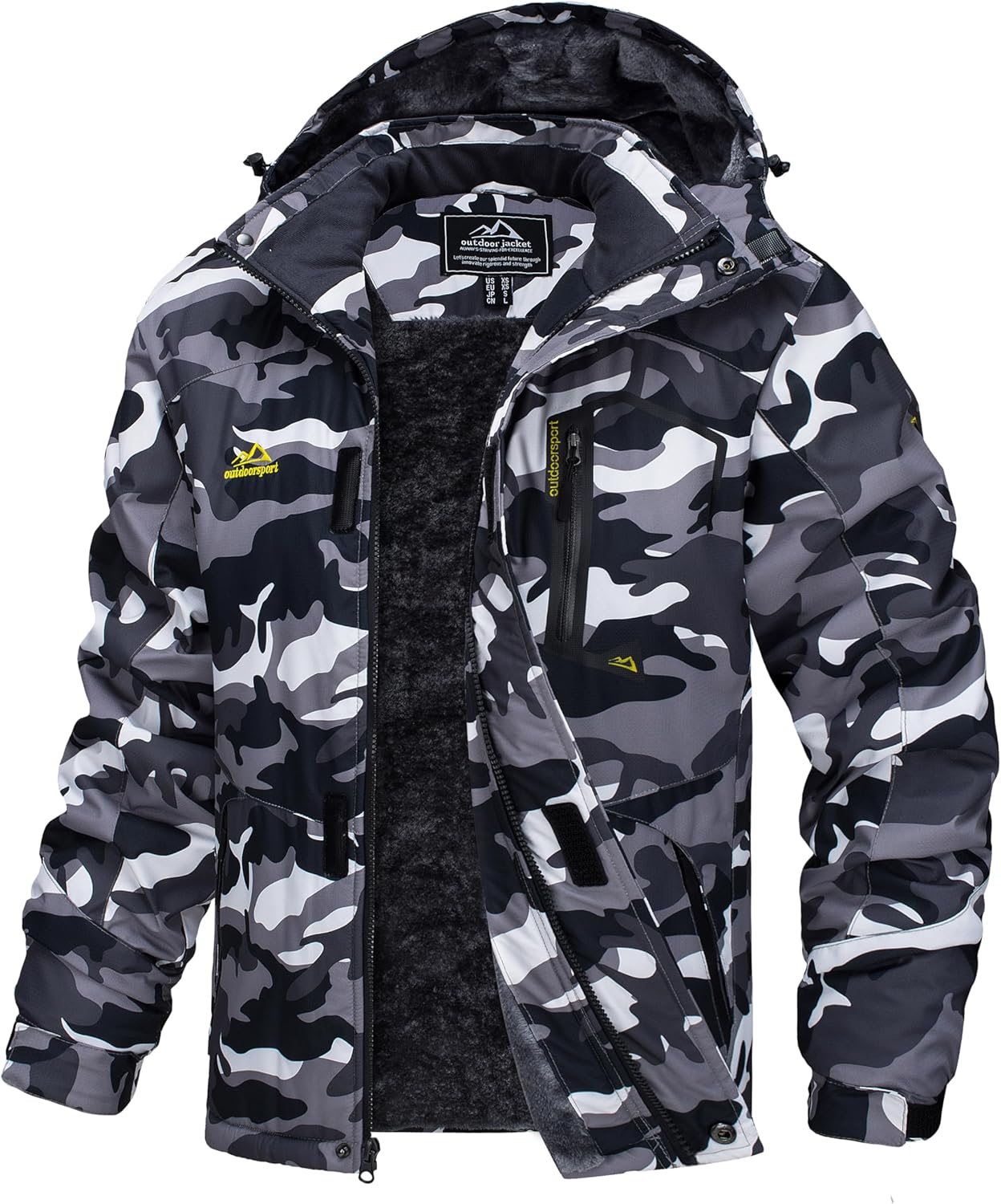 MAGCOMSEN Men's Winter Coats Water Resistant Ski Snow Jacket