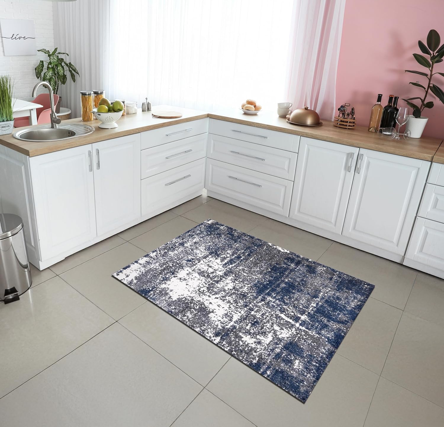 Keen Home Design Area Rugs - 3x5 Non-Shedding Abstract Rugs