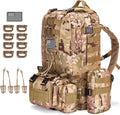 Large Military Tactical Backpack 40-50L - Durable 3-Day Assault Pack