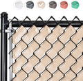Chain Link Fence Privacy Tape (Desert Tan) - Economical Privacy Tape