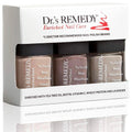 Drs Remedy 3 Pack Nail Polish Kit NAMASTE Neutral Trio - Gentle
