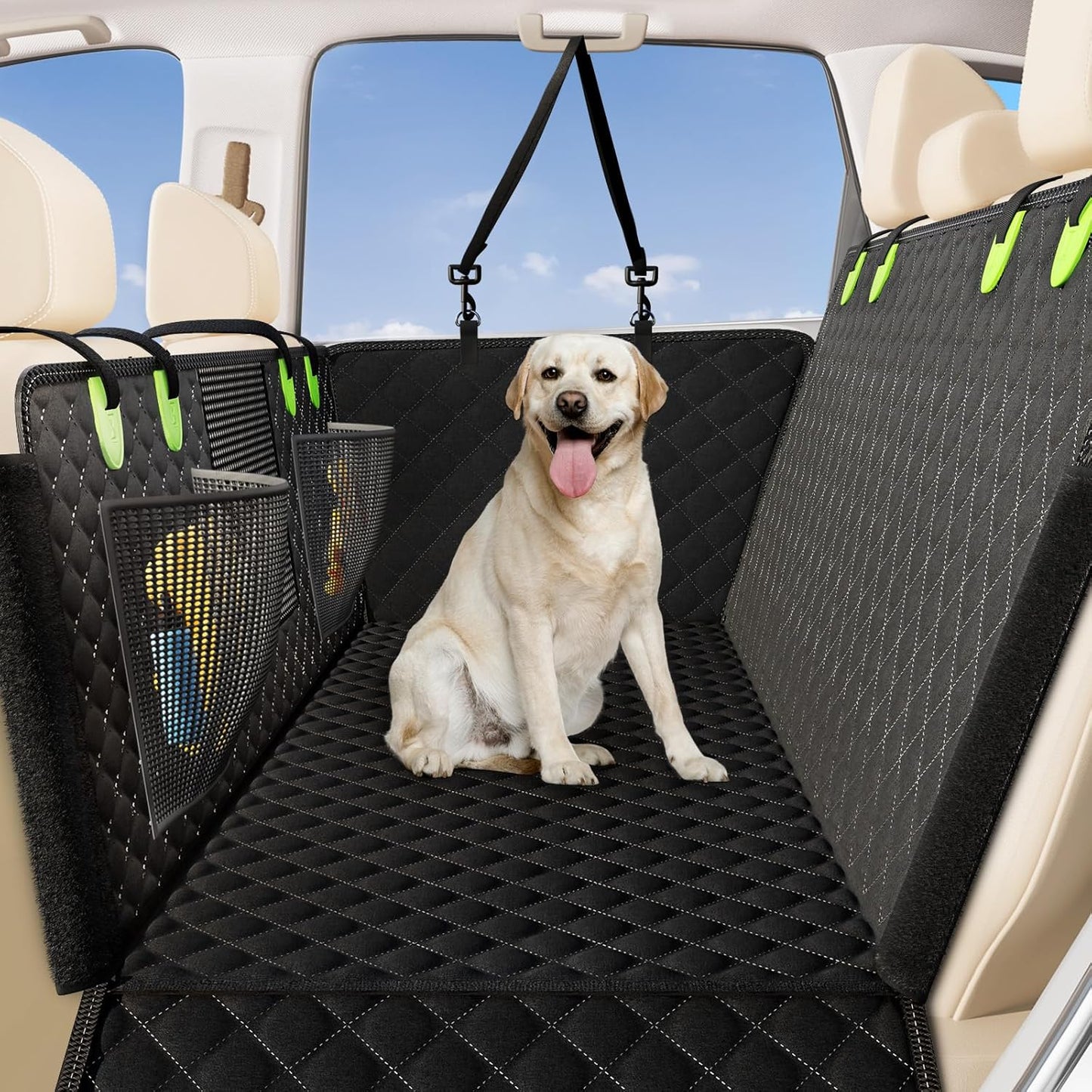 Zanch 2025 Upgrade Dog Car Seat Cover - Waterproof & Durable