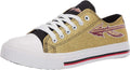 Women's Glitter Canvas NCAA Team Logo Low Top Sneakers - FOCO