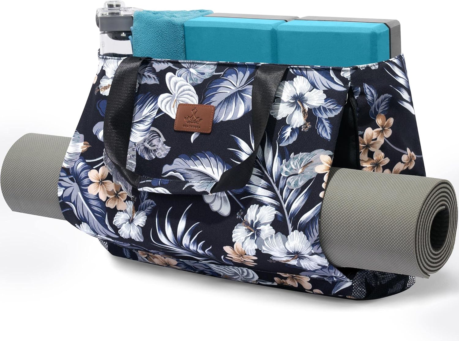 Large Pocket Gym Tote Bag by Heathyoga