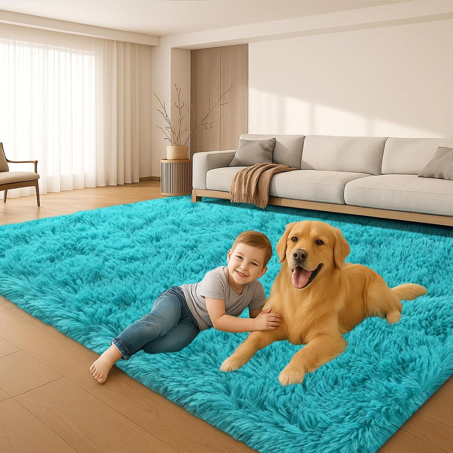 Ultra-Soft 6x9 Rugs for Living Room and Bedroom Decor