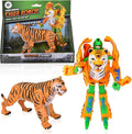 Transforming Tiger Robot Toy - 5in Action Figure Forest