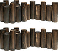 Wood Garden Edging 6.9 in H x 3.0 ft L 2PACK - Natural Log Border