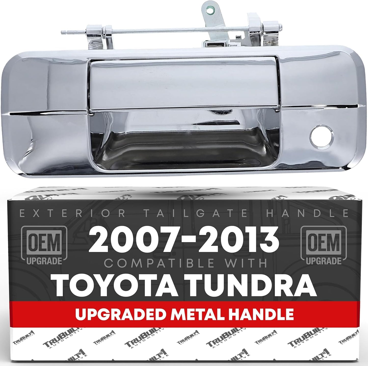 Tailgate Handle Assembly for 2007-2013 Toyota Tundra - Chrome