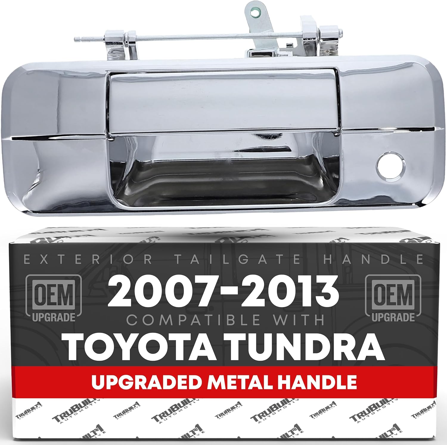 Tailgate Handle Assembly for 2007-2013 Toyota Tundra - Chrome