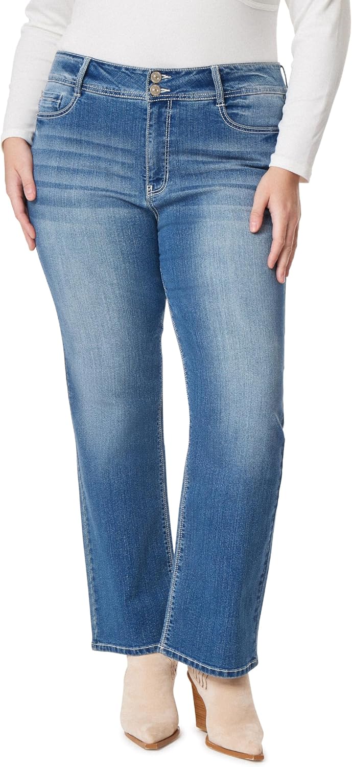 Luscious Curvy Bootcut Jeans for Women in Insta Stretch Denim