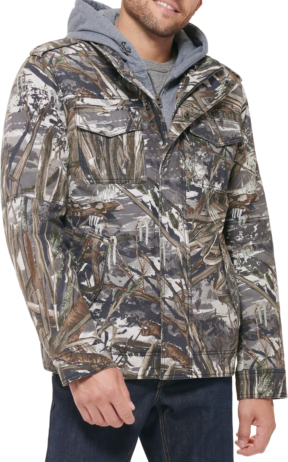 Levi's Men's Washed Cotton Hooded Military Jacket Review