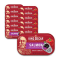 King Oscar Premium Salmon in Olive Oil, Mediterranean Style - 12 Pack