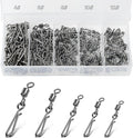 Quick Change Fishing Rolling Connector Swivels 100 Pcs - Multi-Size