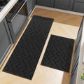 Kitchen Rugs and Mats Set 2 Pieces - Super Absorbent Non-Slip