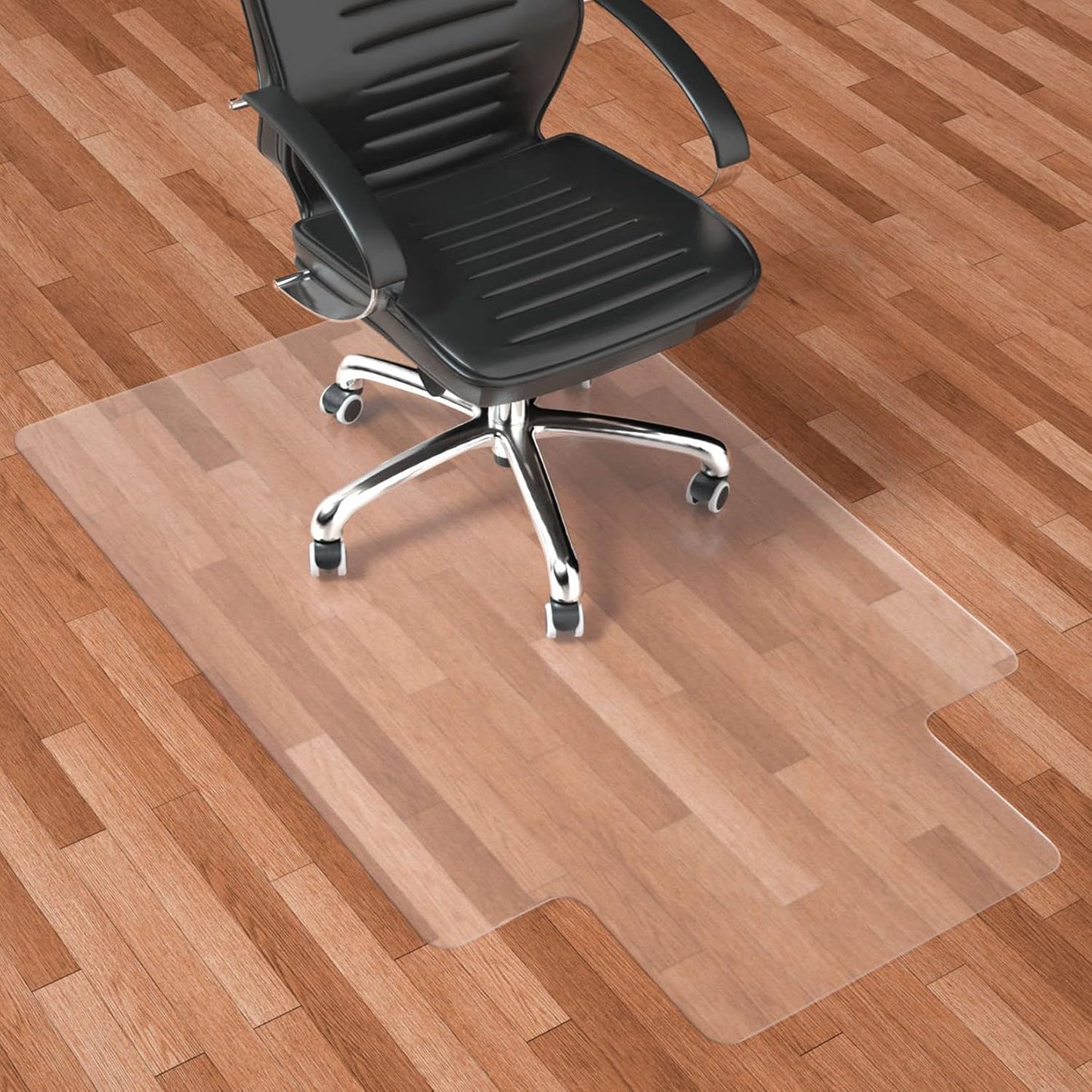 Protective Transparent Chair Mat - 48 x 30 for Hard Floors