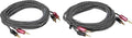 Premium Braided Speaker Wire 14AWG with Gold Plated Connectors