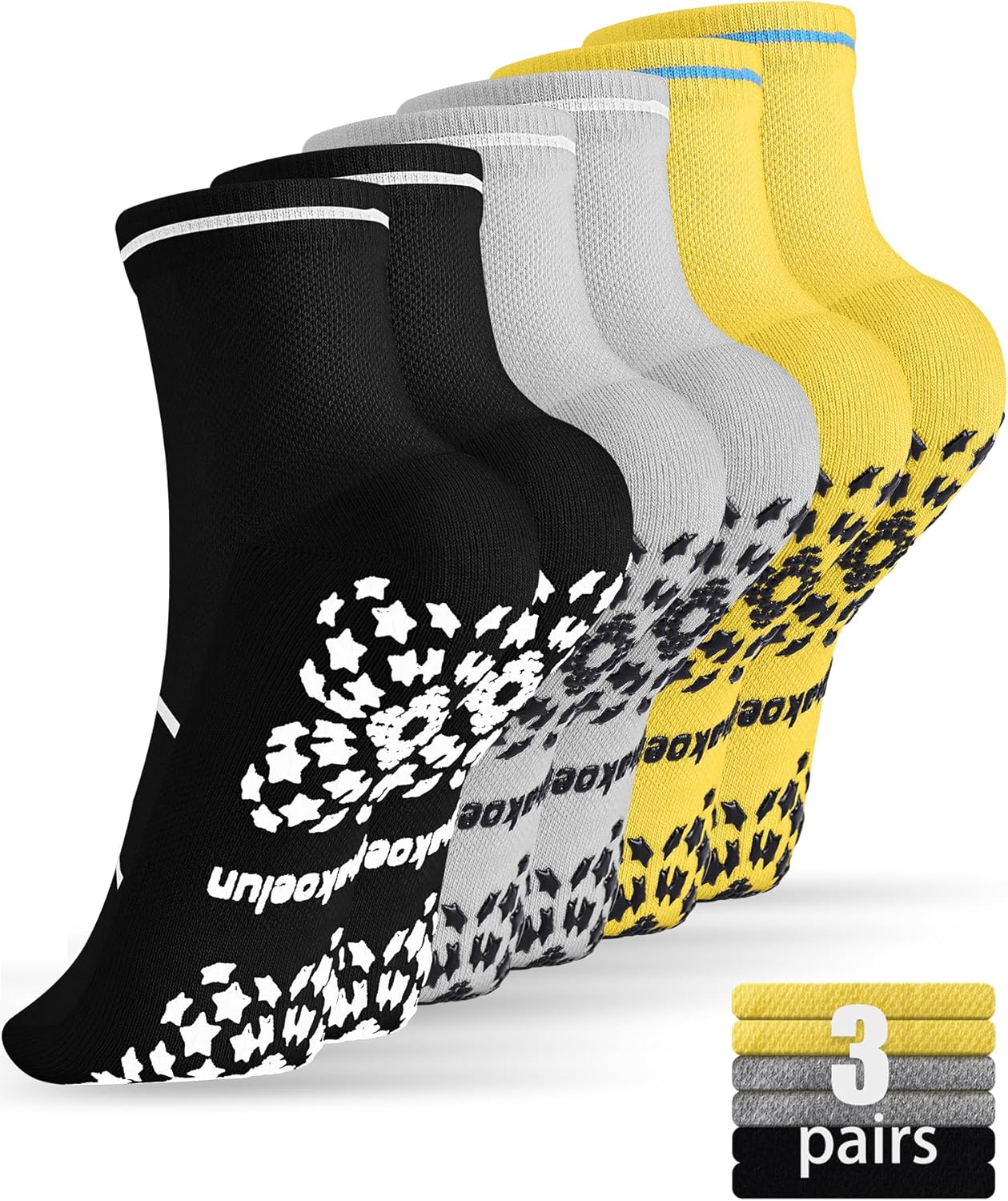 Non-Slip Yoga Socks with Arch Support - Grip for Women
