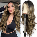 SAPPHIREWIGS 13x4 Highlight Brown Lace Front Wig 26in - Natural Body