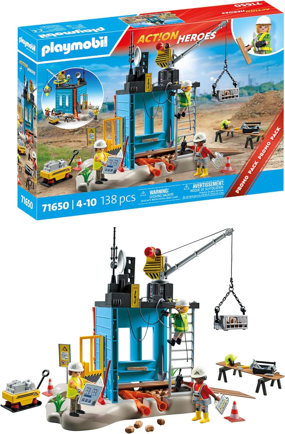 Playmobil Construction Site Set for Creative Young Builders