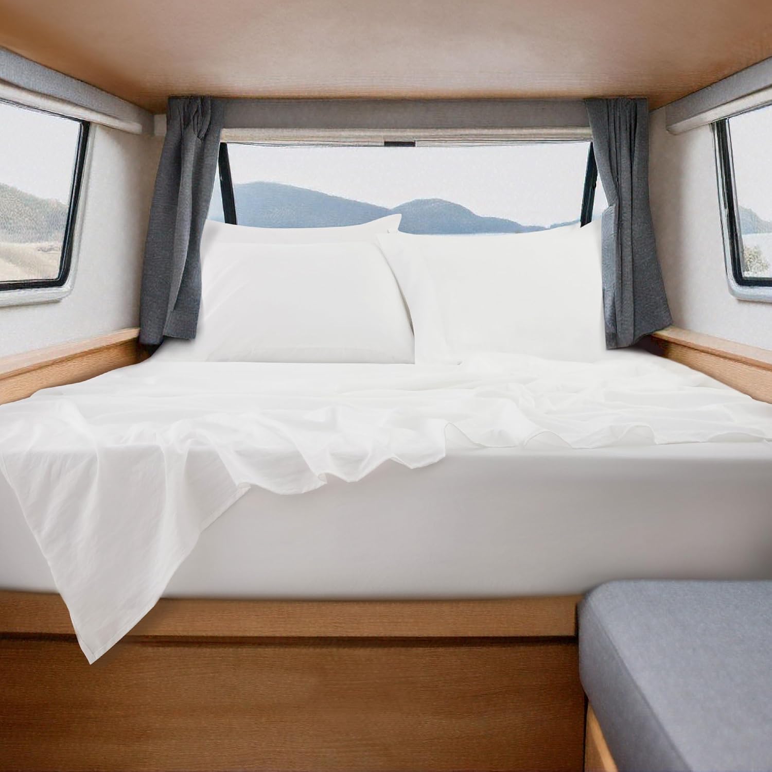 Bedsure RV Queen Sheets - Soft Short Queen Sheet Set for Comfort