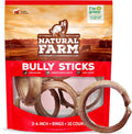 Natural Farm Odor Free Bully Sticks Ring Shaped (3-4 in, 10 Pack)