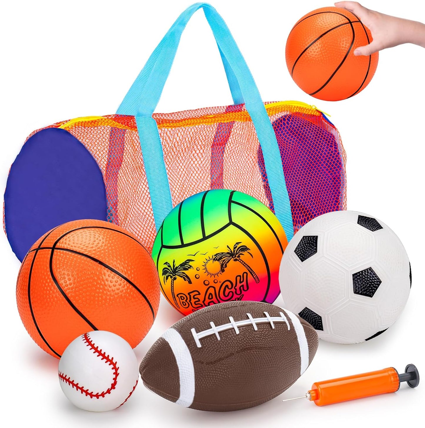 Kids 5-Pack Sports Balls Set - Fun Indoor & Outdoor Play!