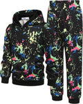 Arshiner 2 Piece Boys Pullover Hoodie and Tracksuit Set - Comfortable