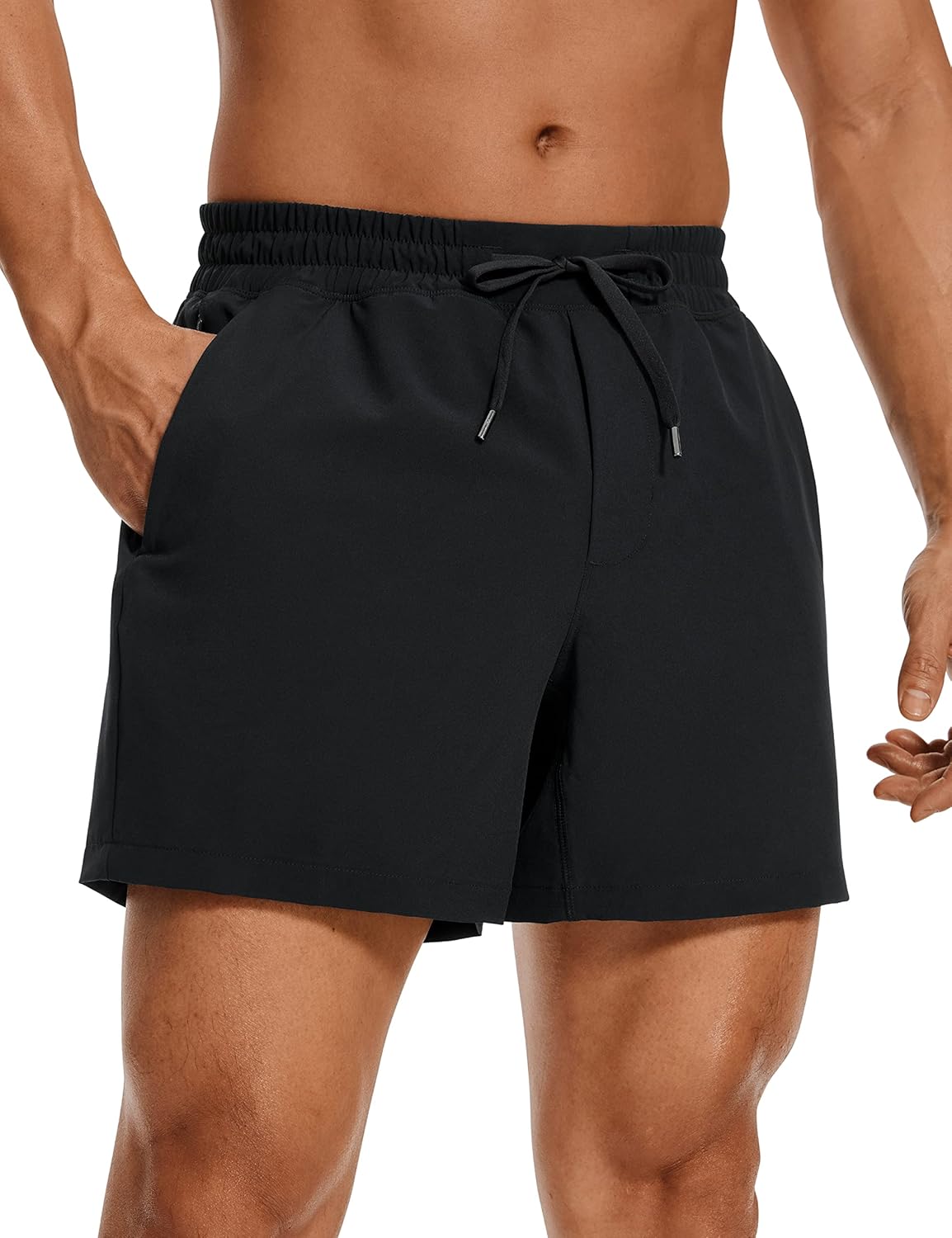 CRZ YOGA Men's 5'' Quick Dry Shorts - Lightweight & Pockets