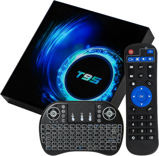 Max Storage, 6K Ultra HD Android TV Box + Wireless Keyboard