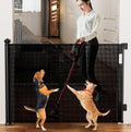 55 in Wide Retractable Baby Gate for Stairs 42 in Tall - Extra Wide