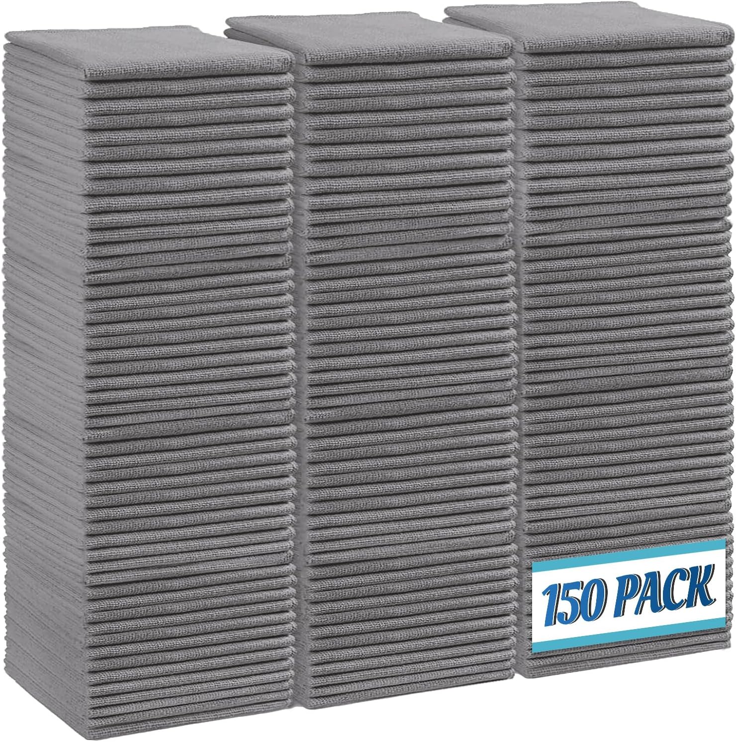 HOMEXCEL Grey Microfiber Cleaning Cloths for Effective Cleaning