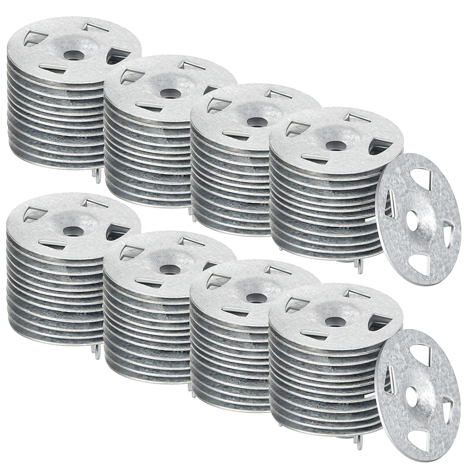 Galvanized Steel Washers for Foam Board Installation - 600 Pcs