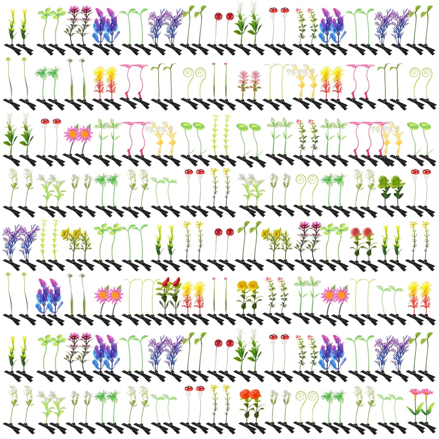 300 Pieces Bean Sprout Hair Clip Set for Fun Hair Accessories