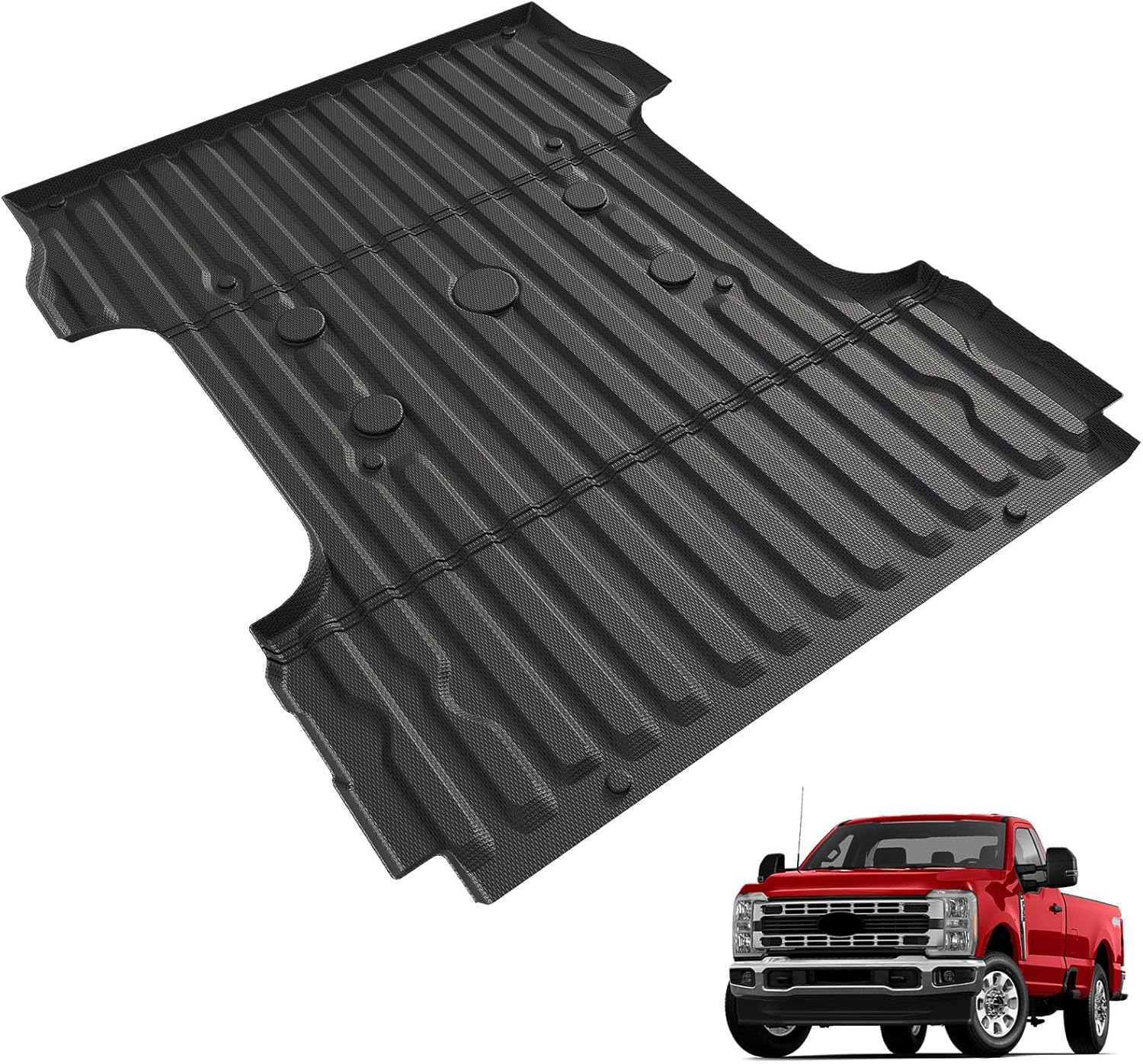Custom Fit Bed Mat for Ford F250 F350 F450 Super Duty 2017-2026