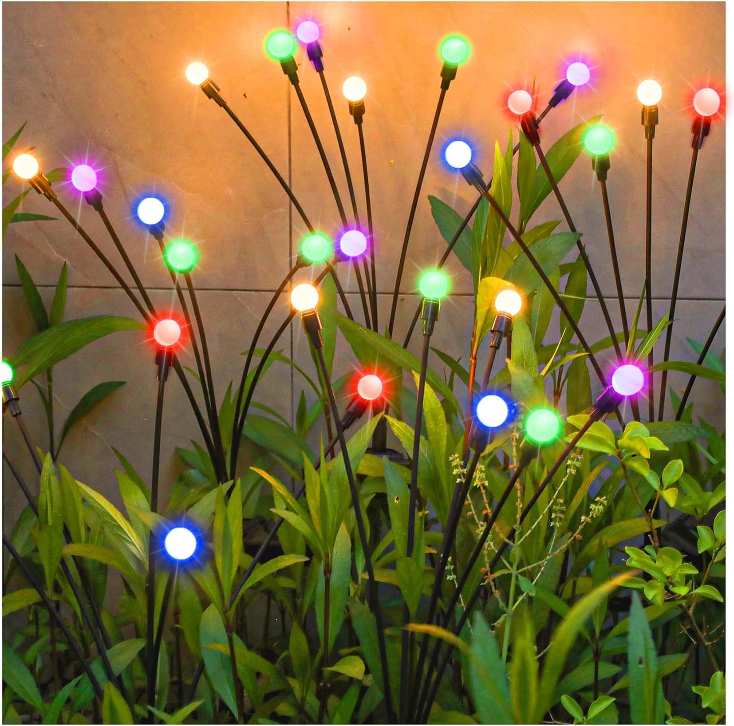 TONULAX Solar Garden Lights - Unique Starburst Swaying Design