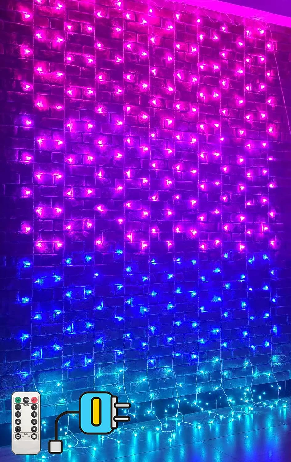 300 LED Ombre Fairy Lights: Remote Controlled
