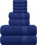 GLAMBURG Ultra Soft 8-Piece Towel Set for Everyday Luxury