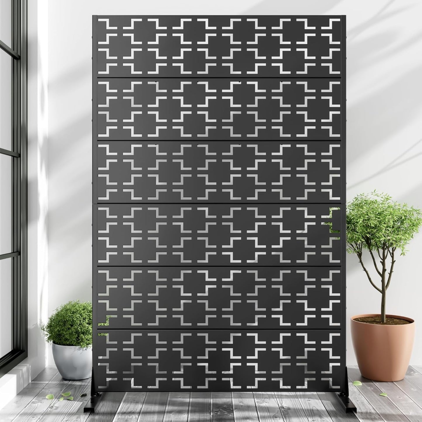 Casaphoria Metal Privacy Screen Outdoor for Stylish Seclusion