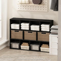 Furinno Reed 11-Cube Open Shelf for Closet & Clothing Storage