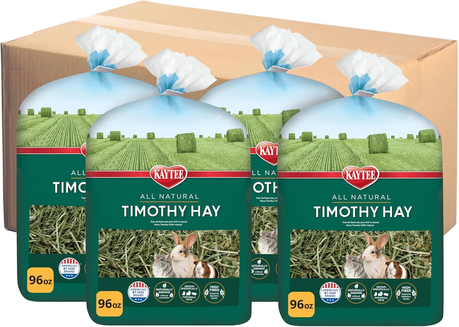Kaytee Timothy Hay for Small Animals - High Fiber Nutrition