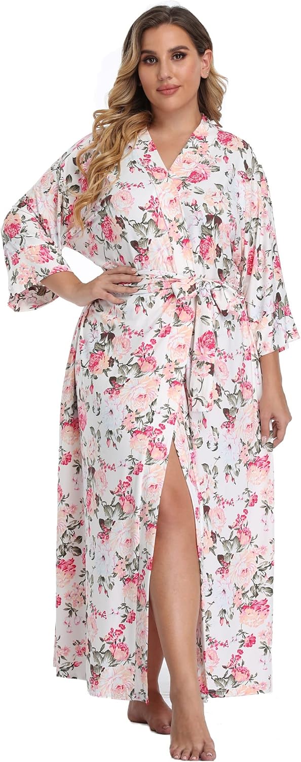 Plus Size Long Robes for Women - Stylish and Comfortable Kimonos