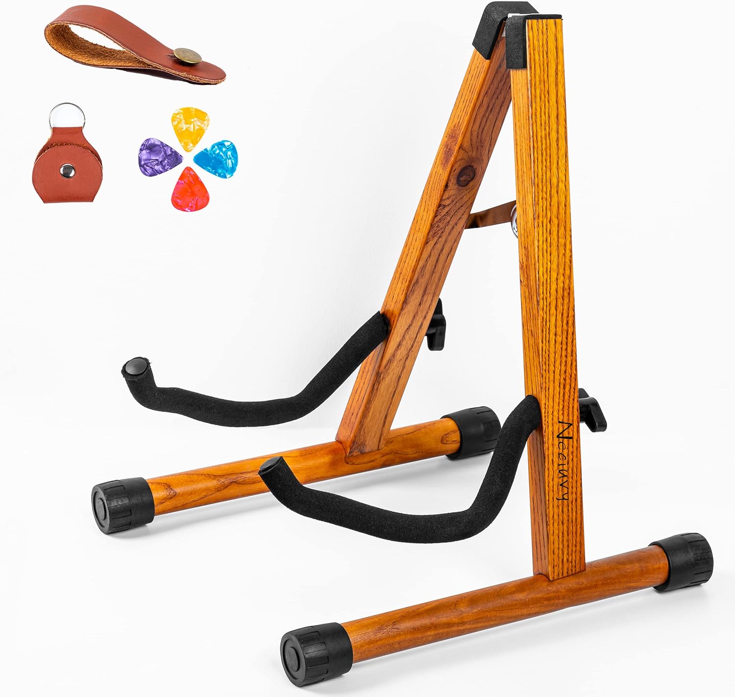 Neciuvy Wooden A-Frame Guitar Stand