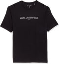 KARL LAGERFELD Soft Crew Neck Tonal Logo T-shirt - Classic Fit