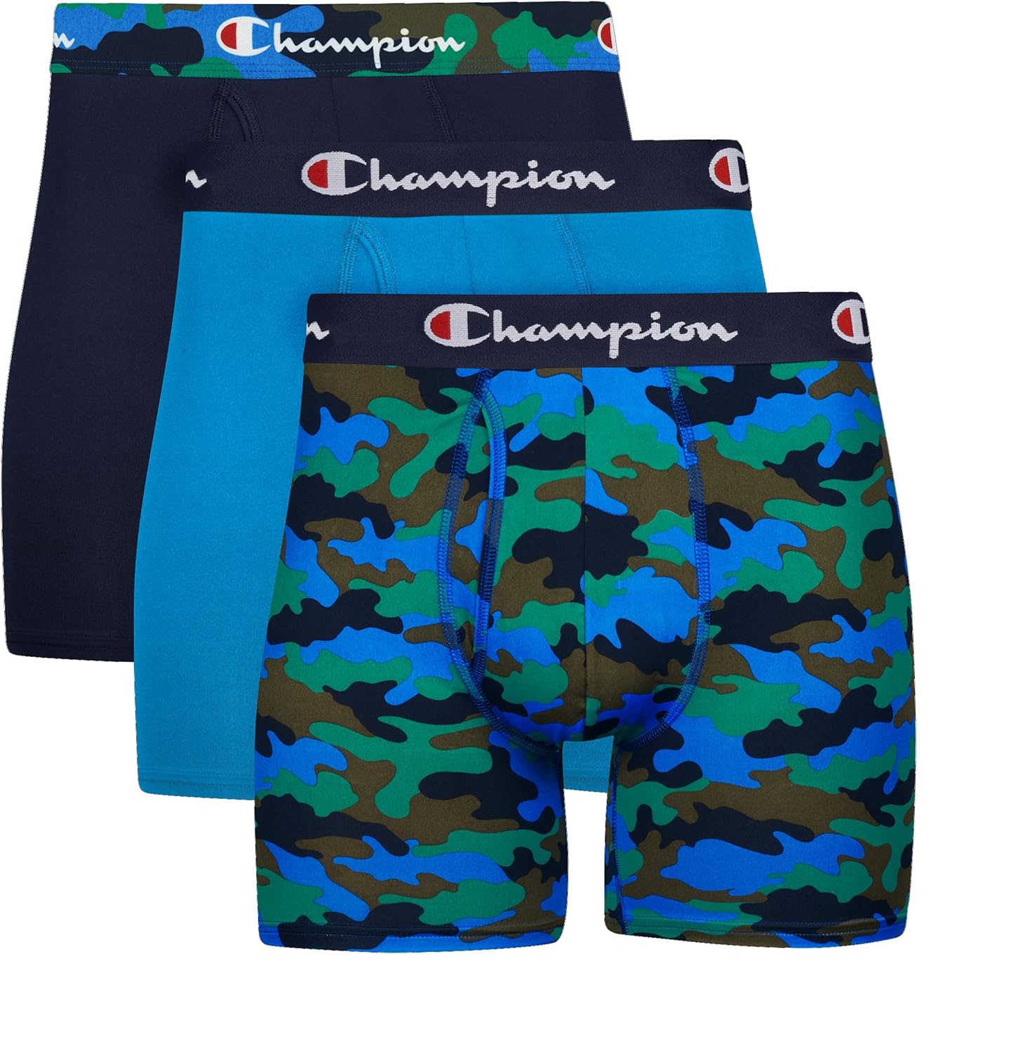Champion Men's Everyday Active Lightweight Stretch Boxer Briefs