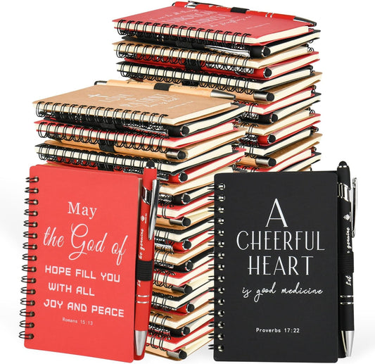 INSADA Christian Gifts 30 Sets: Prayer Journals with Pens