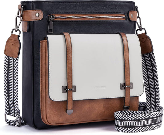 Stylish Multi Pocket Crossbody Bags for Women in Vegan Leather