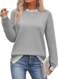 Zeagoo Womens Crewneck Pullover Sweater Long Sleeve Knit