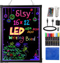 LED Writing Board 16in x 12in - Illuminated Erasable Neon Message Sign