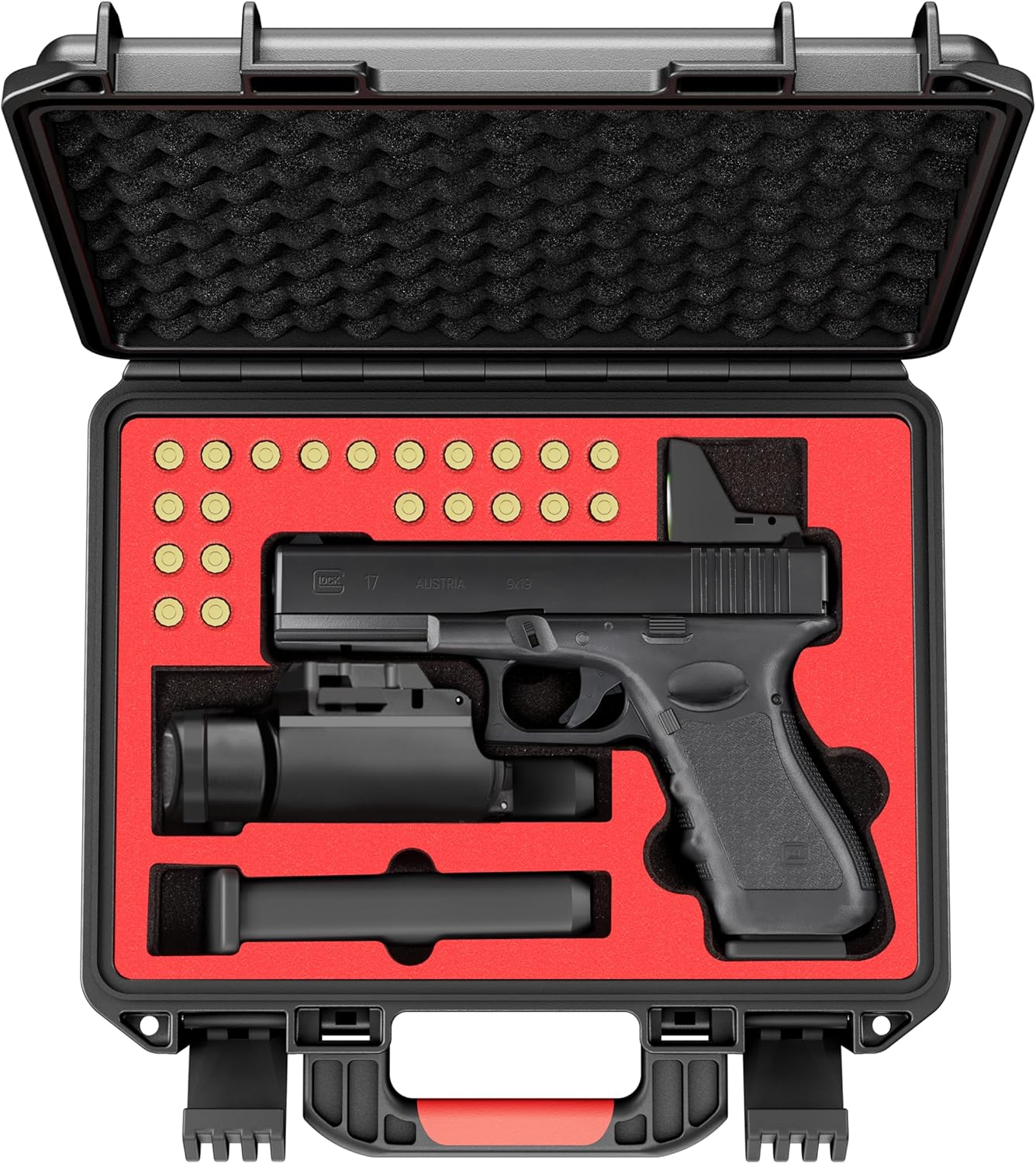Lockable Handgun Case for Glock - TSA Approved Waterproof Storage